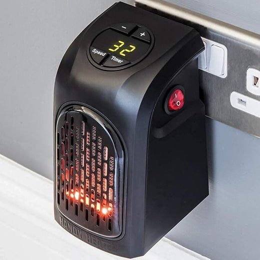 WarmEase handy heater black color front view