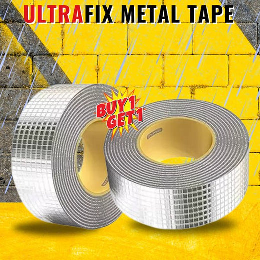 Ultra Fix metal repair tape sealing a pipe leak