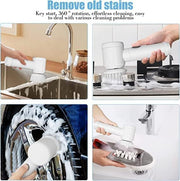 SpinClean Electric Rotary Cleaning Brush with 3 Heads - TejaHome