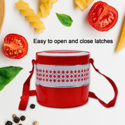 2-Layer Insulated Tiffin Lunch Box Set (Blue, 3 Containers) - TejaHome
