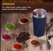 Multifunctional Electric Coffee Grinder - Stainless Steel 4-Blade - TejaHome