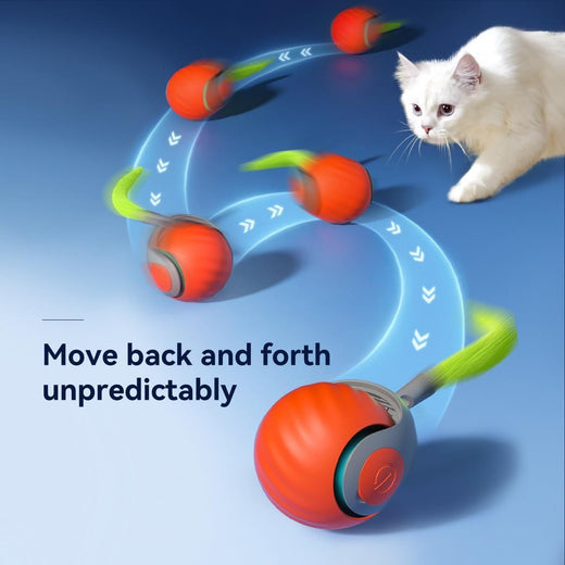 Automatic Rolling Ball Toy for Cats - Self-Moving Interactive Toy - TejaHome