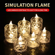 GlowTeal Flameless LED Tea Light Candles (Pack of 24) - TejaHome