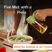MistEase Reusable Oil Spray Bottle for Air Fryer Cooking - TejaHome
