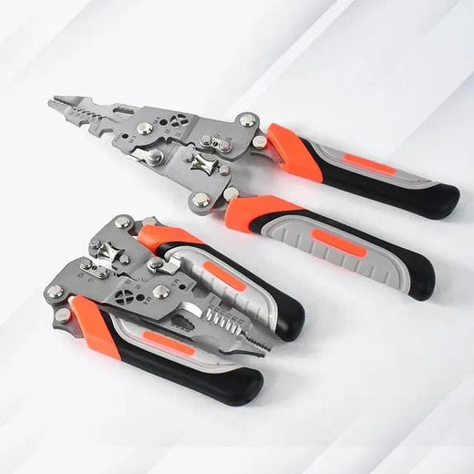 GripTech foldable multi-tool pliers for electricians open