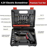 DrivePro metal electric screwdriver with 47 bits set