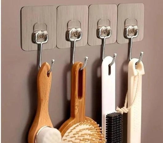 GripFast heavy-duty adhesive wall hooks pack of 10