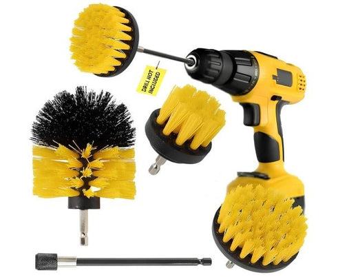 ScrubPro power drill scrubber brush 4 piece set