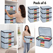 WardrobeEase foldable saree cover wardrobe organizer with zip
