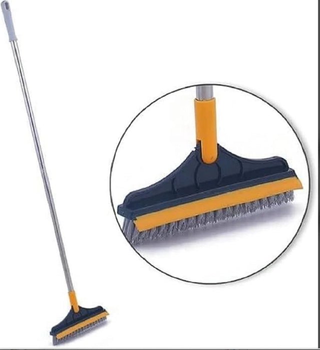 2in1 Floor Scrub Cleaning Brush Wiper - tejagoodboy