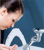 AquaFlex stainless steel kitchen tap close-up