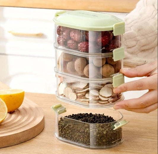 4-layer transparent spice storage boxes - tejagoodboy