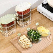 ClearStack kitchen spice container set on countertop