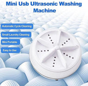WashWave mini washing machine in a bucket demonstration