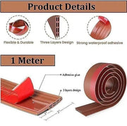 FloorFix wood floor edge trim application
