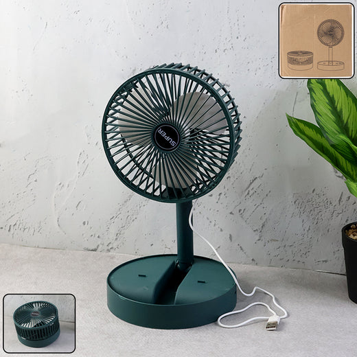 BreezeFold Foldable Mini Desk Fan - Adjustable Height & Angle - TejaHome