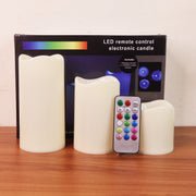 GlowSet 3-Piece Flameless LED Candle Set with Remote Control - TejaHome